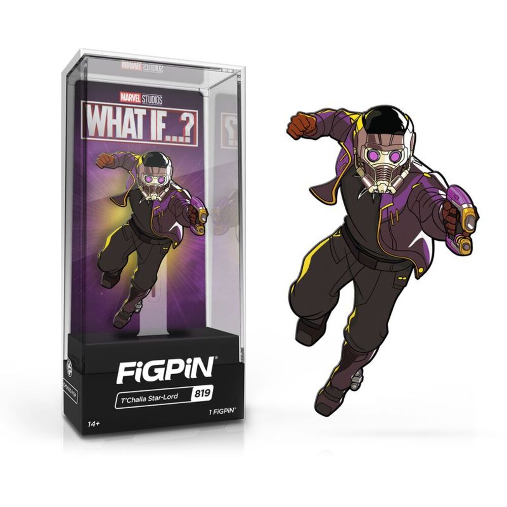 FiGPiN - Marvel What If...? - T'Challa Star-Lord Enamel Pin (819)  COLLECTIBLES